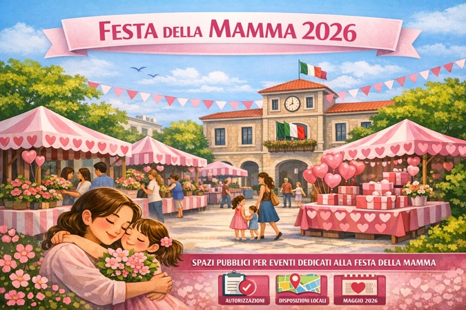Concessione temporanea di posteggi per il commercio su aree pubbliche in occasione della Festa della Mamma 2026