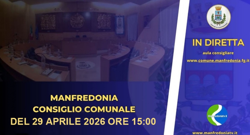 Convocazione del Consiglio Comunale per il giorno 29 aprile 2026