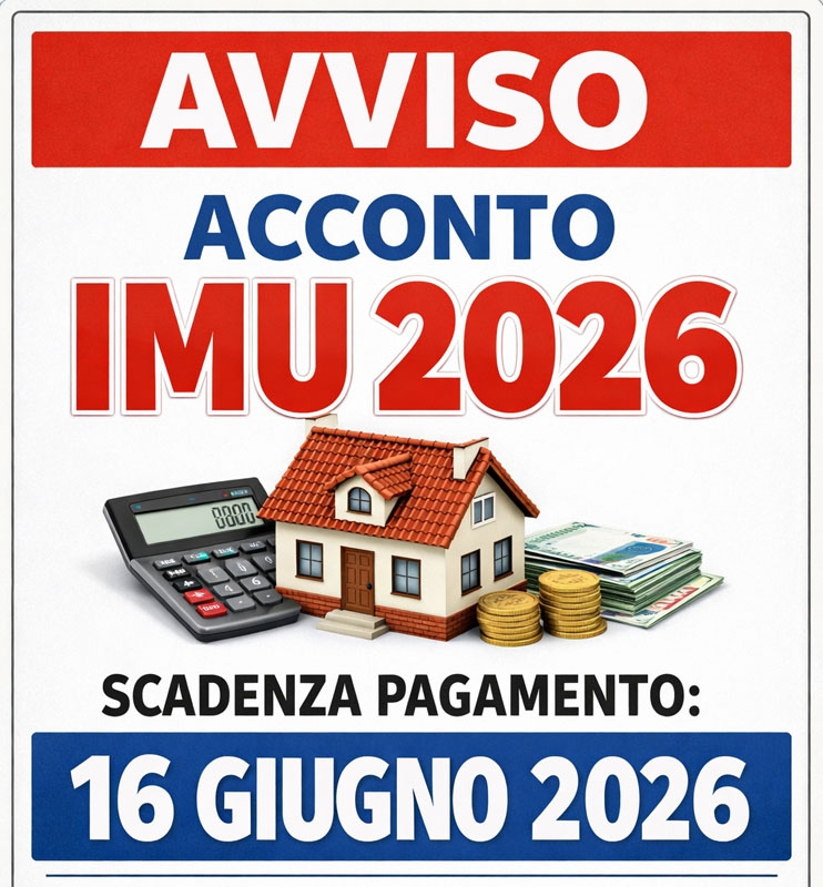 Avviso scadenza acconto IMU 2026
