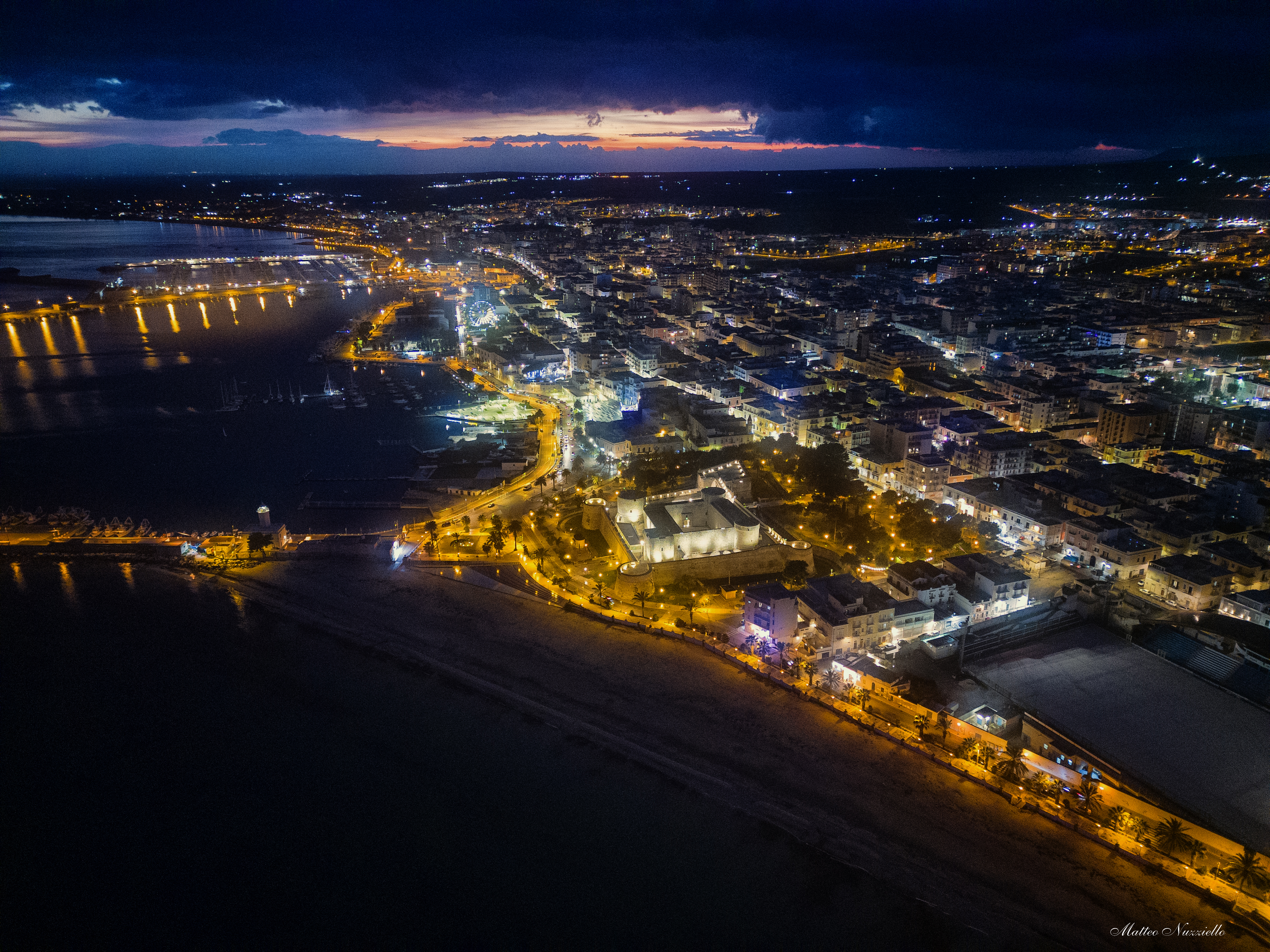 Manfredonia vista dall'alto