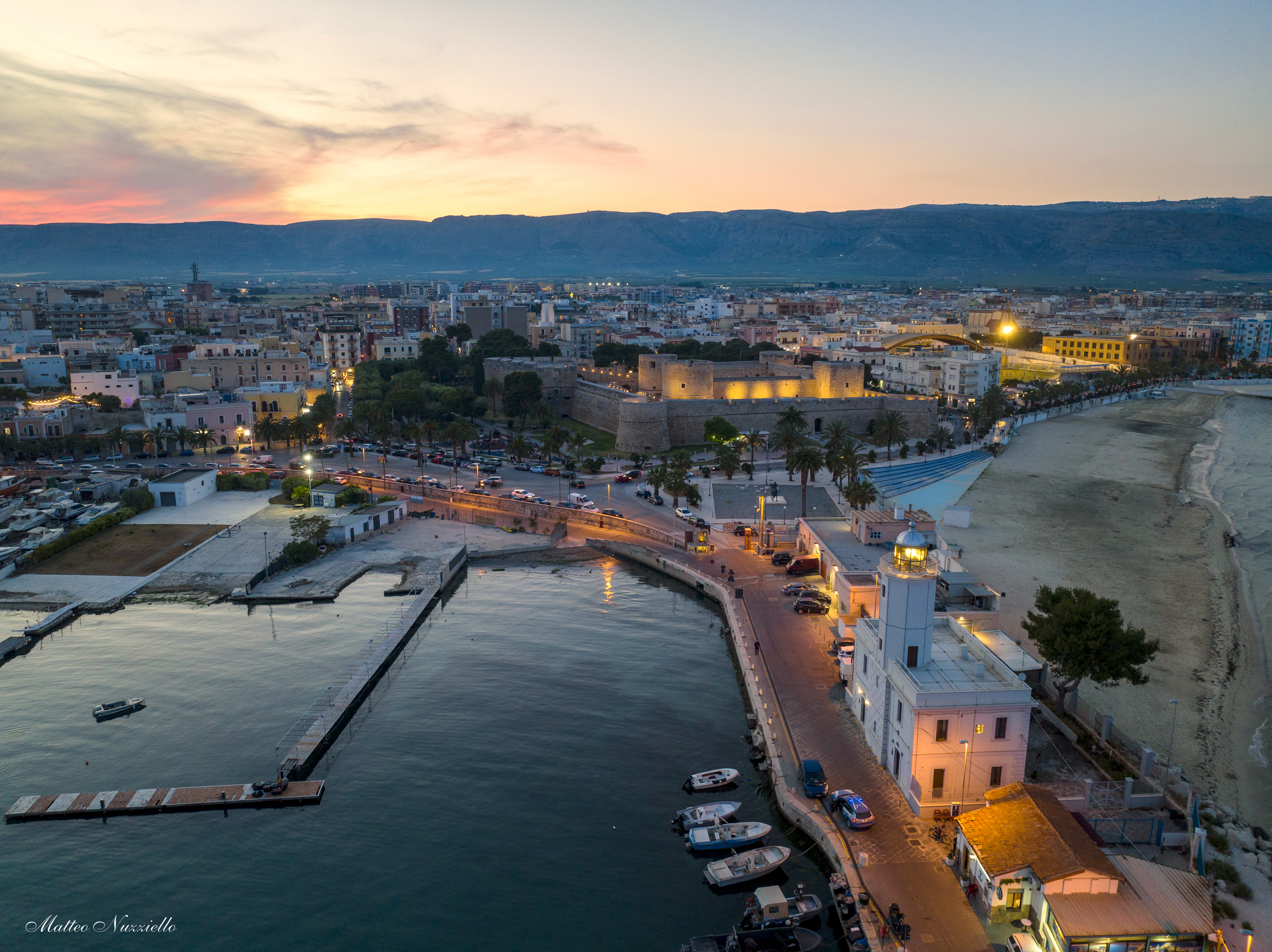 Manfredonia vista dall'alto